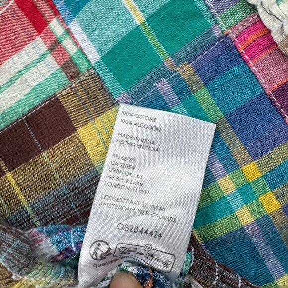 NWT Free People Keep Me Set Two Piece Capri Pants Crop Top Plaid Size 2 - Picture 10 of 12